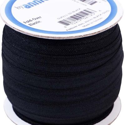 Fold-over Elastic, byannie. Black