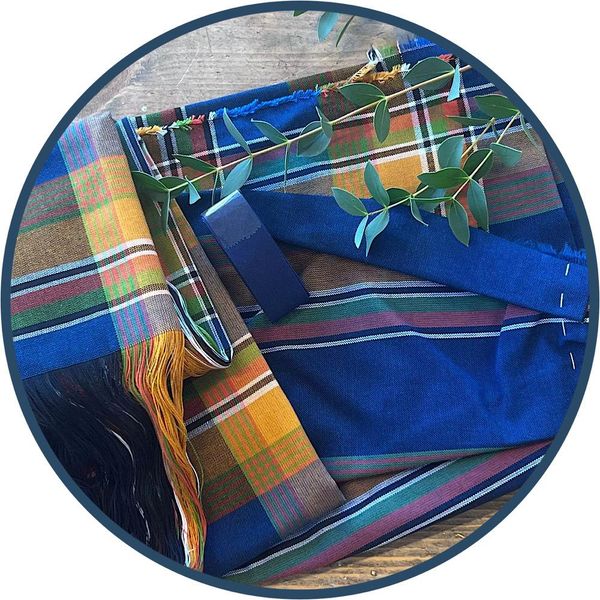 Hovedbilde Sjal og Forkle materialpakke, Nordlandsbunad Dame