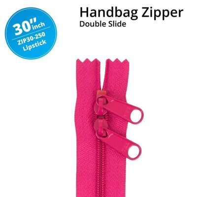 Handbag Zippers ByAnnie, Rosa/lipstick