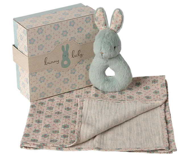 Hovedbilde Rabbit rattle -Mint.